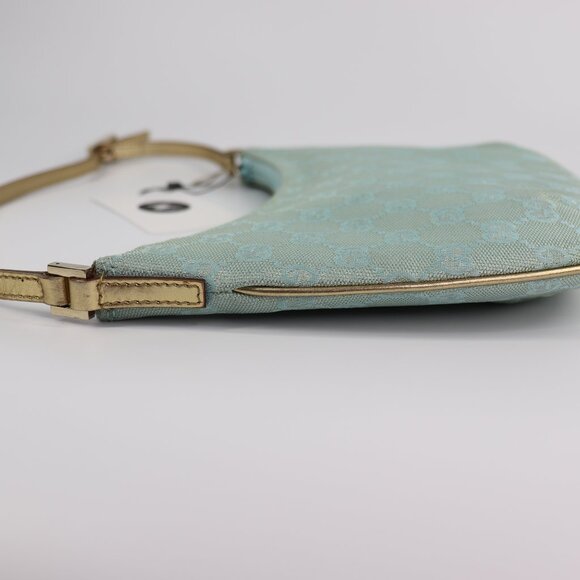 Sold💜Gucci Monogram Pochette Blue Handbag - Picture 12 of 16